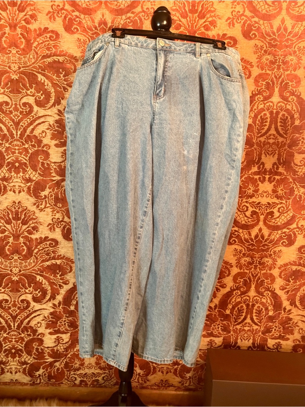 Eloquii Light Blue High-Rise Wide Leg Jeans